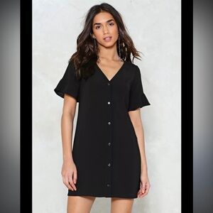 Nasty Gal Button Up Shirt Dress